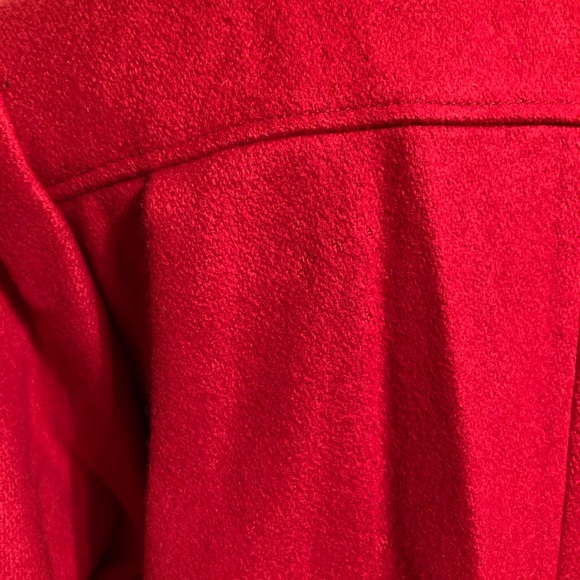 Vintage Miss New Yorker Red Wool coat size large - Picture 7 of 7